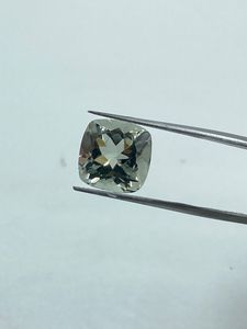 Pierre précieuse naturelle d'améthyste verte de qualité supérieure, pierre brute, 15,34 carats, 12 mm, taille coussin, couleur verte, pour la fabrication de bijoux - Product Image 2