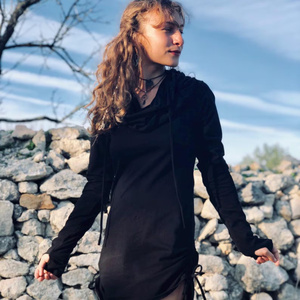 Vestido Maxi de Algodón con Mangas Campana Estilo Hada Medieval de Moda 2026, Ropa Bohemia Élfica para Mujer, Vestido de Fantasía Cottagecore - Product Image 3