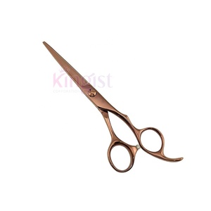 Ciseaux de coiffeur en acier inoxydable Repose-doigt confortable avec vis fantaisie Outil de coupe de cheveux de beauté - Product Image 1