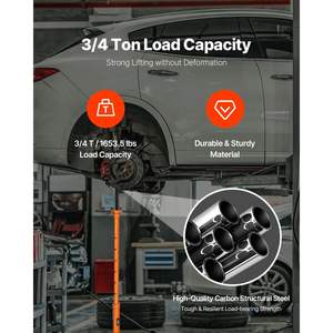 Supporto di supporto per paranco a 3/4Ton con due ruote per auto modello D0100X3ESC2 - Product Image 2