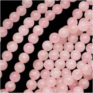 Cuentas redondas de cuarzo rosa, cuentas sueltas de piedras preciosas para la fabricación de joyas, piedras naturales populares, pulsera DHL, collar, pendiente, artículo Fedex - Product Image 2