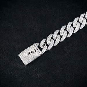 Bracelet cubain à deux rangs de 13 mm en argent sterling 925 avec diamants VVS cultivés en laboratoire, style Miami – Grande Vente - Product Image 2