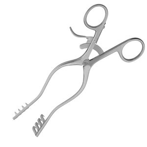 Retractor Quirúrgico Autoajustable 4x4 con Dientes Afilados de 19 cm, Instrumento de Acero Inoxidable para Cirugía General y Procedimientos Ortopédicos - Product Image 6