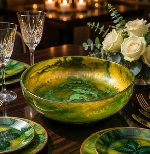 Modern Design Resin Bowl Home Hotel Party Use Eco-Friendly Dishwasher Safe Custom Logo Polished Direct Factory Sale Resin Bowl - Product Image 4