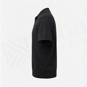 เสื้อโปโลผู้ชายแบบยูนิเซ็กซ์ ผ้าฝ้าย ไซส์ใหญ่ แขนสั้น แบบเรียบง่าย สวมใส่สบาย ระบายอากาศได้ดี สามารถสั่งทำสีได้ - Product Image 3