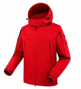 Chaqueta SoftShell al por mayor de marcas estadounidenses, chaqueta de senderismo ligera, chaqueta transpirable, logotipo personalizado, MOQ bajo - Product Image 2