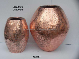 Handmade <b>Brass</b> Finished Hammered Flower Vase in Two Sizes Made in <b>Sheet</b> Home Decoration by Azora Industries - Product Image 6