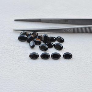 Piedras Preciosas Sueltas Certificadas de Espinela Negra Natural de 5x7 mm, Corte Oval Facetado, Buen Brillo, Piedra de Ónix, Joyería de Moda, Nueva Colección 2026 - Product Image 3