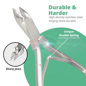 Cortacutículas Profesional para Bebés, Cortador de Cutículas de Acero Inoxidable, Cuchillas Afiladas, Apertura de Mandíbula Ancha, Doble - Product Image 4