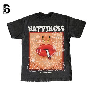 Camiseta de verano con lazo y manga corta para mujer, camiseta holgada con estampado en el cuello, estilo informal elegante, ligera y ecológica, S-3XL - Product Image 1