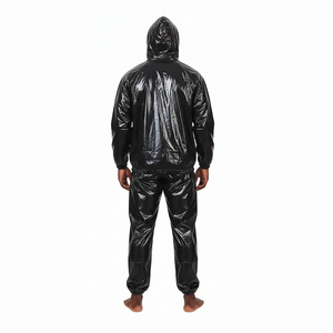 Traje de Sauna Negro Resistente con Cierre, Personalizable, para Hombres y Niños, para Pérdida de Peso, Ejercicio, Adelgazamiento, Gimnasio, Entrenamiento, Anti-Rotura, para el Hogar - Product Image 1