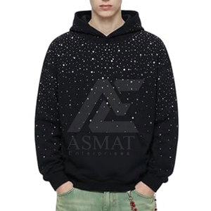Sweat-shirts à strass pour hommes, design personnalisé, vêtements d'hiver, sweat-shirts à strass pour hommes, utilisation en extérieur - Product Image 4