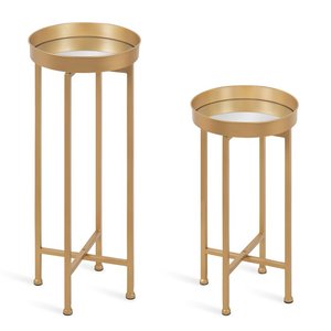 Designer Minimalist Metal Nesting Table Set with Rustproof Powder Coated Finish for Contemporary Homes - Product Image 5