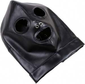 Capucha de cuero personalizada OEM de primera calidad, hecha de piel de vaca, piel de cabra o piel de oveja, con las decoraciones que usted requiera. - Product Image 1