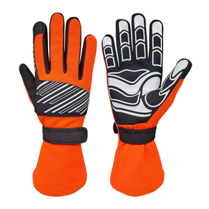 Custom OEM Premium Orange Safety Work Gloves Heavy Duty Impact Resistant Mechanic Protective Hand Wear Factory Wholesale Supplie - Product Image 1