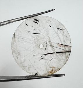 Natural Black rutile White Watch Dial 24.5 mm 0.8 mm Thickness Polished Watch <b>Face</b> Rajasthan - Product Image 6