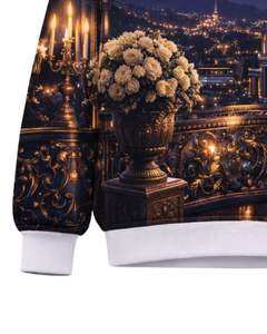 Sudadera con Estampado 3D Personalizada del Fabricante, Diseño Navy Gold Palace Night, Sudadera Casual con Cuello Redondo para Hombre, Top Sublimado Personalizado de Estilo Urbano - Product Image 6