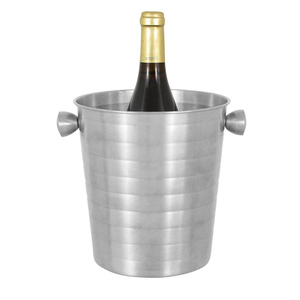 Seau à glace en cuivre poli de haute qualité avec couvercle assorti et pince à champagne, refroidisseur de vin en métal isolé, articles de bar, décoration d'intérieur - Product Image 4