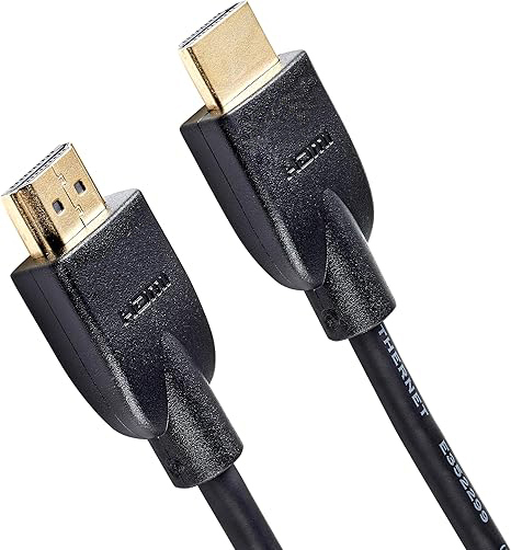 High-Speed 4K for 2.0 PVC Jacket Audio/Video Cable 18Gbps 3ft Black for HDTV TV PS5 Xbox Roku 2160p 48-Bit Resolution