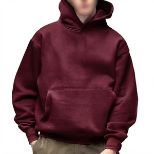 hoodies men men's hoodies basics cotton blended Trendy new product-Men's Loose Pullover <b>Hooded</b> <b>Fleece</b> low price - Product Image 4