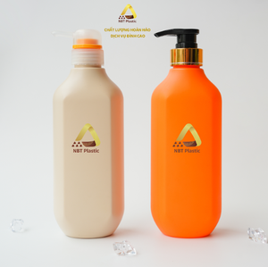Bouteille à pompe en plastique OEM de 500ml pour emballage cosmétique de gel douche shampooing revitalisant Vietnam Factory 2025 NBT Supplier - Product Image 1