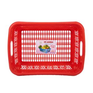 Dual <b>Handle</b> <b>Plastic</b> Strainer <b>Basket</b> Durable PP Material Multi-Purpose Home Storage Organization Modern Pattern Food Use BPA Free - Product Image 2