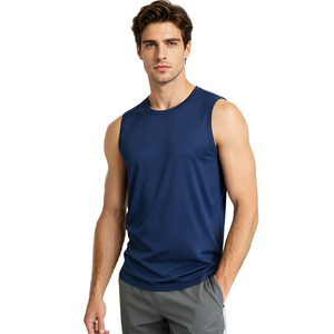 Camiseta de Gimnasio Personalizada para Hombre, Camiseta sin Mangas para Entrenamiento, Absorbe la Humedad, Chaleco de Entrenamiento Físico, OEM ODM Venta al por Mayor - Product Image 3