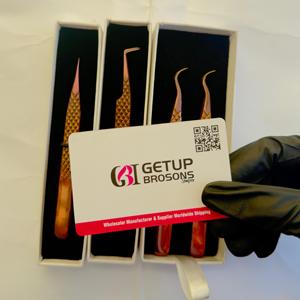 แหนบต่อขนตา GETUP BROSONS IMPEX รุ่น Hook/Boot90/Straight Isolation สีโรสโกลด์/ทอง  ปลายโลหะพลาสม่า  ความแม่นยำสูง  ปลายเรียบ 10 มม. - Product Image 5