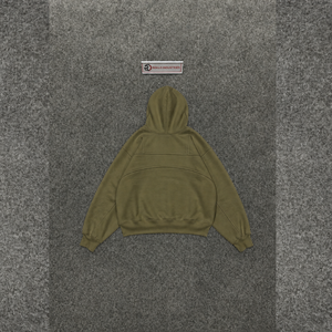 Sudadera con Capucha Verde Oliva Premium para Hombre, Sudadera Holgada con Capucha, Manga Larga, Color Sólido, Forro Polar, Ropa Casual de Otoño, TENDENCIA - Product Image 6