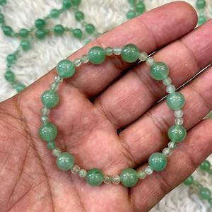 Bulk Natural Green Aventurine Bead <b>Bracelet</b> Polished Stretch Crystal Jewelry Gemstone Handmade Crystal Craft Asy Crystal Export - Product Image 1