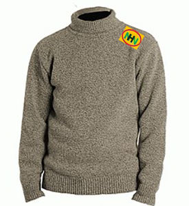 Suéter de Invierno para Hombre, Cuello Alto, Lana/Acrílico, Cálido, Suave, Transpirable, Antiencogimiento, Secado Rápido, Casual, con Cierre de Cremallera, Color Liso - Product Image 2