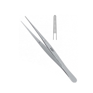 Fabricación directa de fábrica al por mayor precio IRIS FORCEPS (1x2 dientes, fórceps de apósito de acero inoxidable medio curvo quirúrgico - Product Image 3