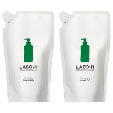 Paquete de Recarga de Champú Vegano Labo-H 400ml (2 Unidades) Alivio para la Caída del Cabello, Ligeramente Ácido, Fortalece el Cuero Cabelludo, con Descuento - Product Image 1