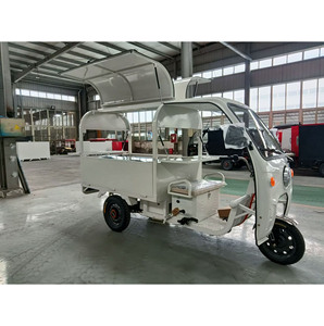 Tricycle électrique pour la restauration rapide, chariot de cuisine mobile en acier inoxydable avec garantie de 2 ans, remorque alimentaire à 3 roues à vendre - Product Image 5