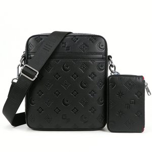Custom Fashionable High Quality Men's Crossbody Bag Comes With a <b>Small</b> <b>Wallet</b> Adjustable Shoulder Strap Leather Chest Bag - Product Image 5