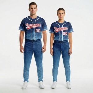 Maillot de baseball pour homme adulte 100% polyester, manches courtes, devant écologique, antibactérien, respirant, maillot de sport personnalisé pour équipe - Product Image 2