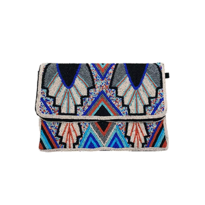 Bolso de mano vintage Banjara de yute con monedero, hecho a mano con bordados detallados para fiestas y eventos festivos - Product Image 2