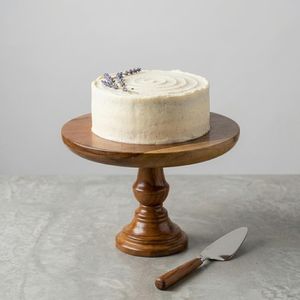 Support élégant en bois pour servir les gâteaux, avec un design unique, pour la présentation de cupcakes, pâtisseries, desserts et la décoration de la maison - Product Image 5