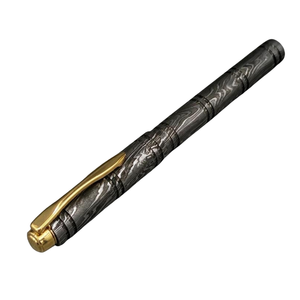 Stylo de luxe en métal avec corps à motifs décoratifs, clip de poche élégant, papeterie de bureau exécutive haut de gamme - Product Image 2
