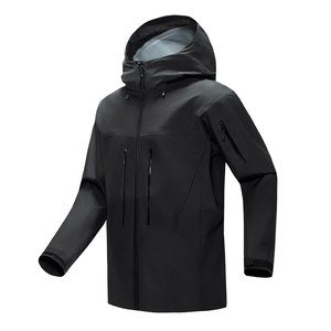 CONMR Men's 3-Layer Hard Shell Windbreaker <b>Jacket</b> Zipper Closure Outdoor Rain <b>Jacket</b> Waterproof Sportswear Hiking Skiing - Product Image 4