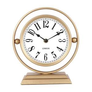 Stylish Metal Desk <b>Clock</b> For Work <b>Table</b> Decoration With Modern Look And Functional Timekeeping Design - Product Image 6