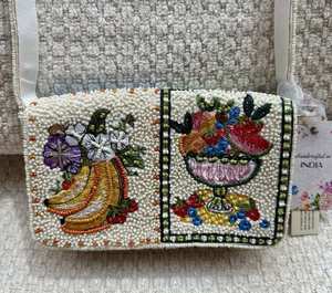 Classic Style Seed Beaded Clutch Bag Wholesale Elegant <b>Colourful</b> Floral Beaded Crossbody Bag Modern Party Wedding Shoulder Bag - Product Image 4