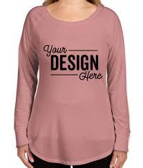 T-shirt décontracté à manches longues et col rond pour femme, imprimé lettres corail - Product Image 5