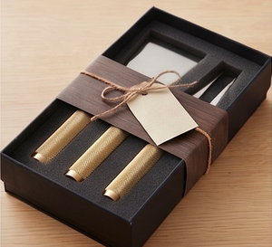 Premium <b>Cheese</b> <b>Knife</b> <b>Set</b> Stainless Steel Elegant Gold Handle Design Perfect For Dining Weddings Parties Restaurants And Home - Product Image 4