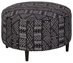 Pouf ottoman en coton fait main pour une assise confortable, repose-pieds, décoration intérieure et relaxation, provenant d'Inde - Product Image 4