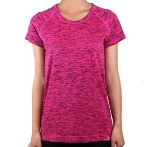 T-shirt pour femme bleu uni à manches raglan, coupe classique, séchage rapide, sportif, tricoté, 100 % coton, col rond, toutes saisons, en molleton - Product Image 4