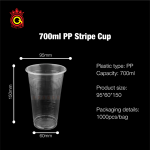 QUANG QUAN Wholesale 16oz 18oz 20oz <b>Disposable</b> PP PET Clear Party Takeaway Dessert Cup Plastic Cups With <b>Lids</b> - Product Image 6
