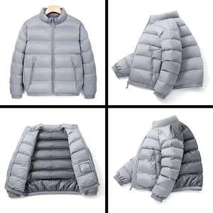 Blouson matelassé zippé pour homme, de haute qualité, personnalisé, en tissu tissé enduit, avec logo frontal, pour le printemps, style décontracté, en promotion - Product Image 6