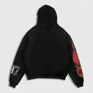 Conjunto de Sudadera con Capucha y Pantalones Deportivos para Hombre, con Estampado DTF de Estrellas y Letras Personalizado, de Alta Calidad y en Tendencia - Product Image 3