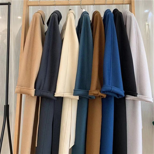Elegante Abrigo Largo de Algodón y Lana, Chaqueta de Invierno, Corte Entallado, Gabardina de Moda para Mujer, Ropa Casual - Product Image 5